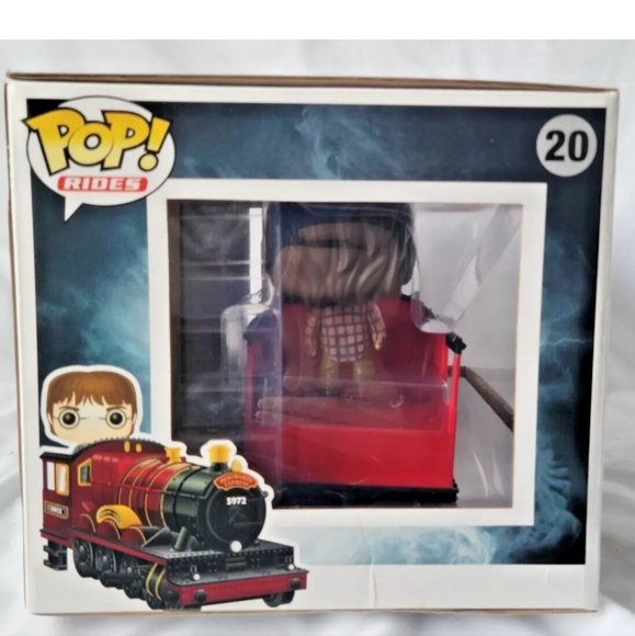 Funko Pop! Rides Hogwarts Express Engine #20 Harry Potter #21 Ron & #22 Hermione - Picture 15 of 16
